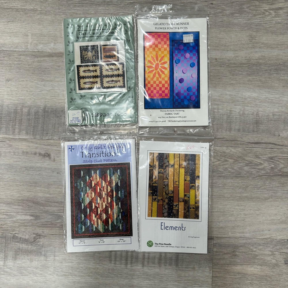 4 quilt sewing patterns